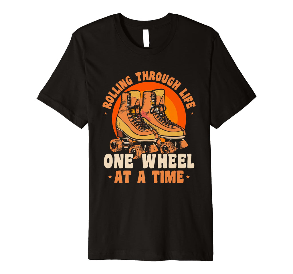 Roller Skater 70S 80S Skates Rolling T-Shirt - Trendy Graphic Unisex - T-Shirt, Sweatshirt, Hoodie