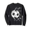 Soccer Ball Goal Funny Player Sports Sweatshirt - Unique Graphic Men Women - T-Shirt, Sweatshirt, Hoodie