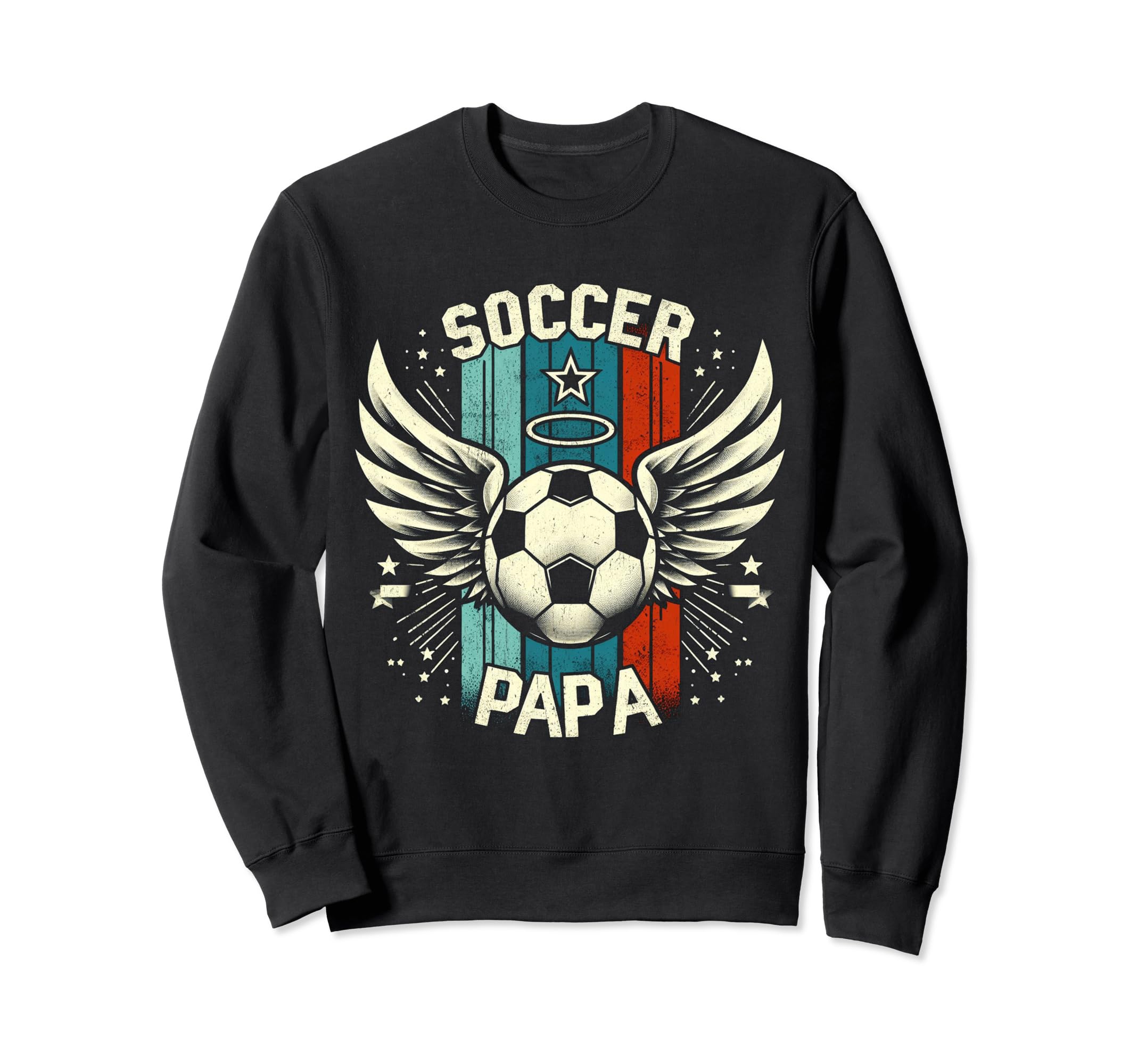 Soccer Papa Family Matching Dad Sweatshirt - Trendy Graphic for Adults - T-Shirt, Sweatshirt, Hoodie
