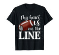 My Heart Is Line Soccer Sunset T-Shirt - Trendy Graphic Unisex - T-Shirt, Sweatshirt, Hoodie