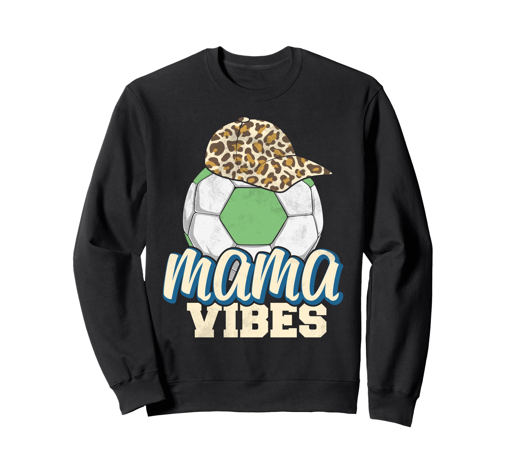 Mama Vibes Soccer Mothers Day Sweatshirt - Minimalist Print for Adults - T-Shirt, Sweatshirt, Hoodie