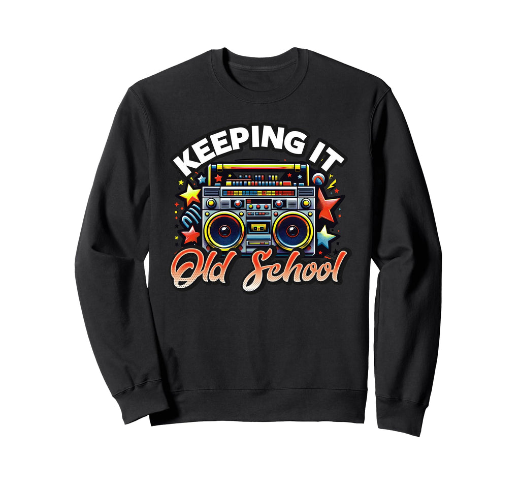 80S And 90S Hip Hop And Rock Sweatshirt - Minimalist Print for Adults - T-Shirt, Sweatshirt, Hoodie