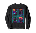 80S Synthwave Sweatshirt - Graphic Print for Adults - T-Shirt, Sweatshirt, Hoodie