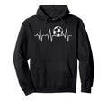 Soccer Heartbeat Hoodie - Novelty Apparel Men Women - T-Shirt, Sweatshirt, Hoodie
