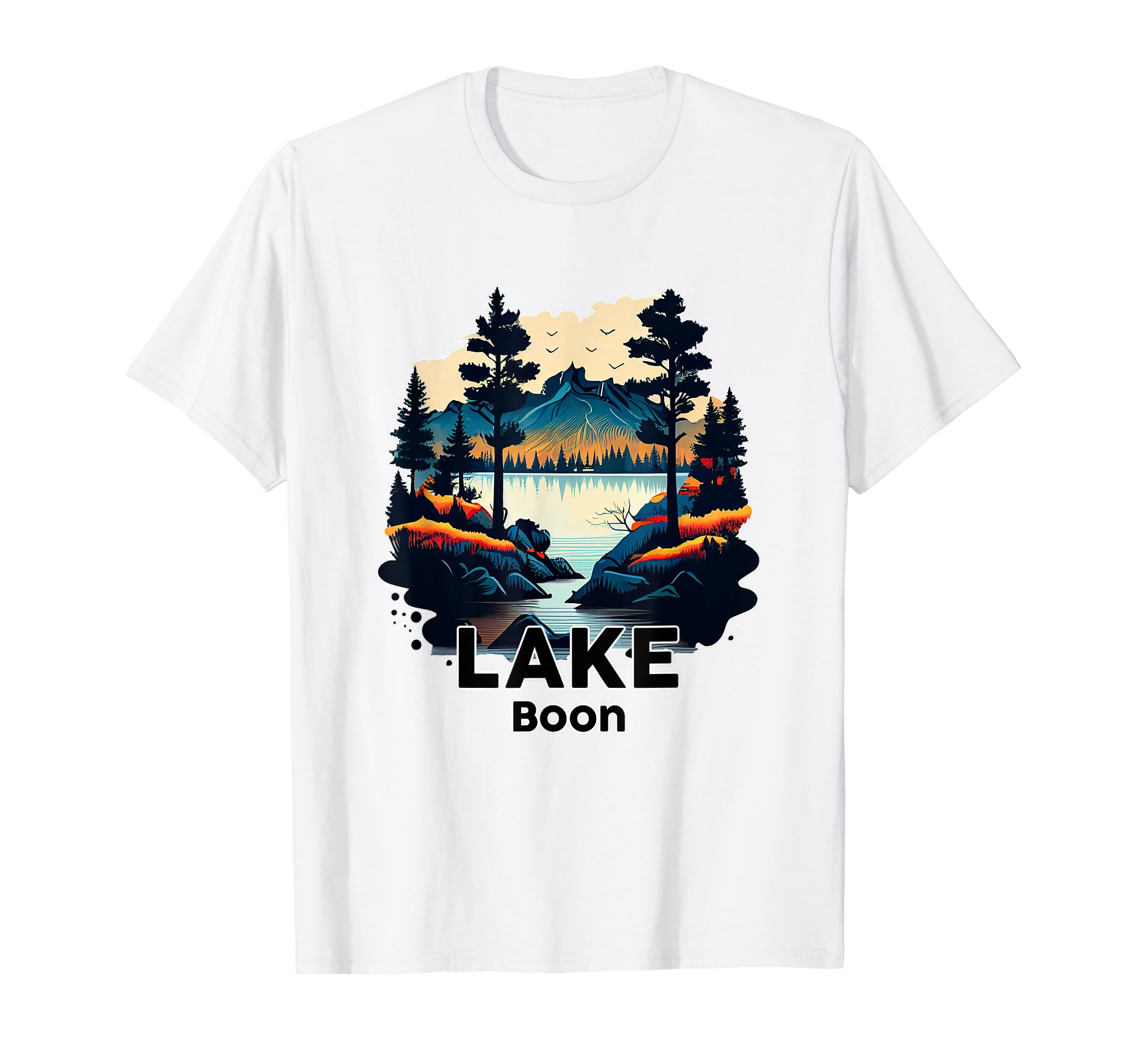 Lake Boon Minimalist Lake Boon T-Shirt - Trendy Graphic Men Women - T-Shirt, Sweatshirt, Hoodie