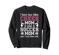 Cheer And Soccer Mom Soccer Player Sweatshirt - Novelty Apparel for Adults - T-Shirt, Sweatshirt, Hoodie