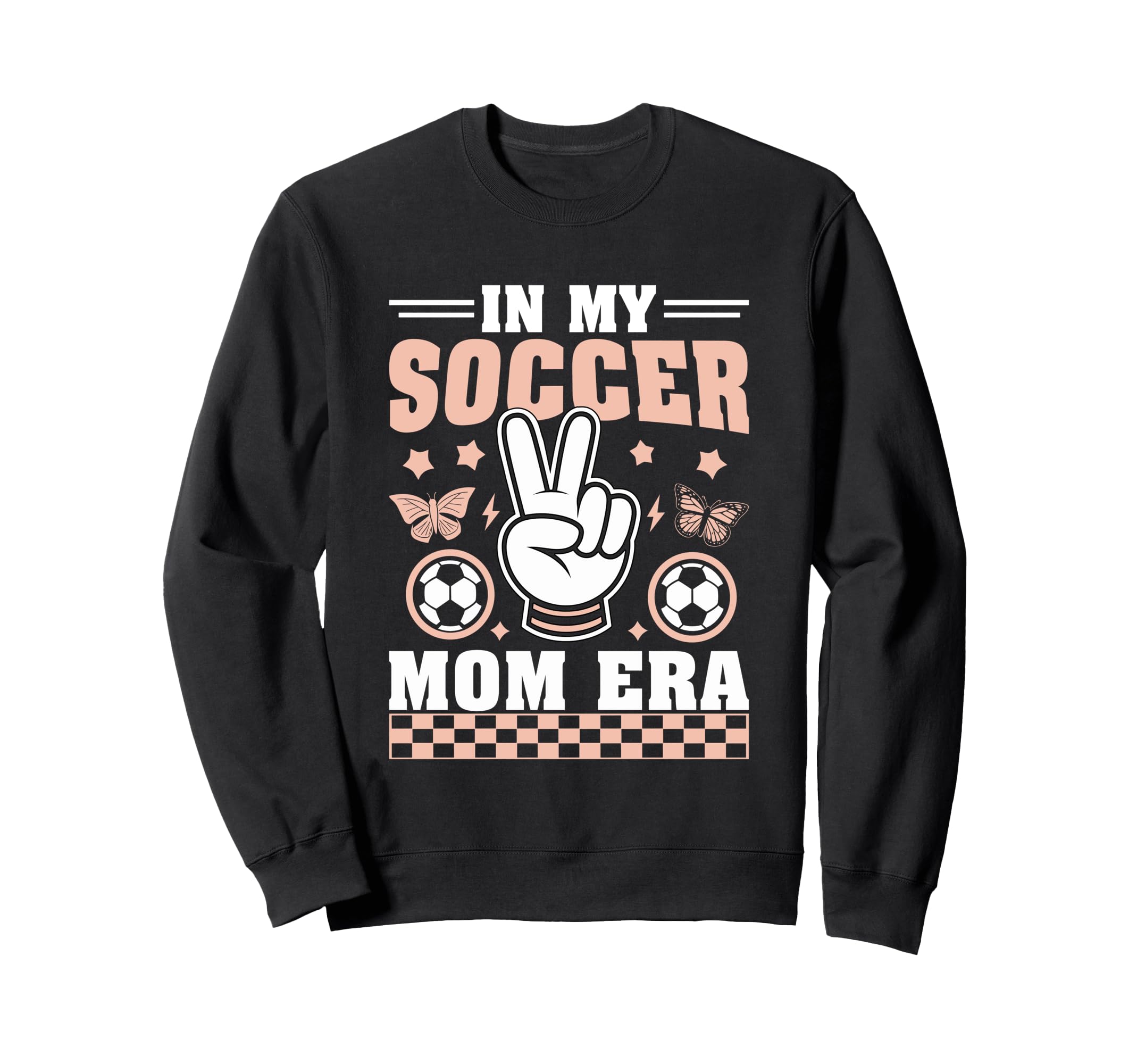 My Soccer Mom Era Football Butterflies Sweatshirt - Unique Graphic Unisex - T-Shirt, Sweatshirt, Hoodie