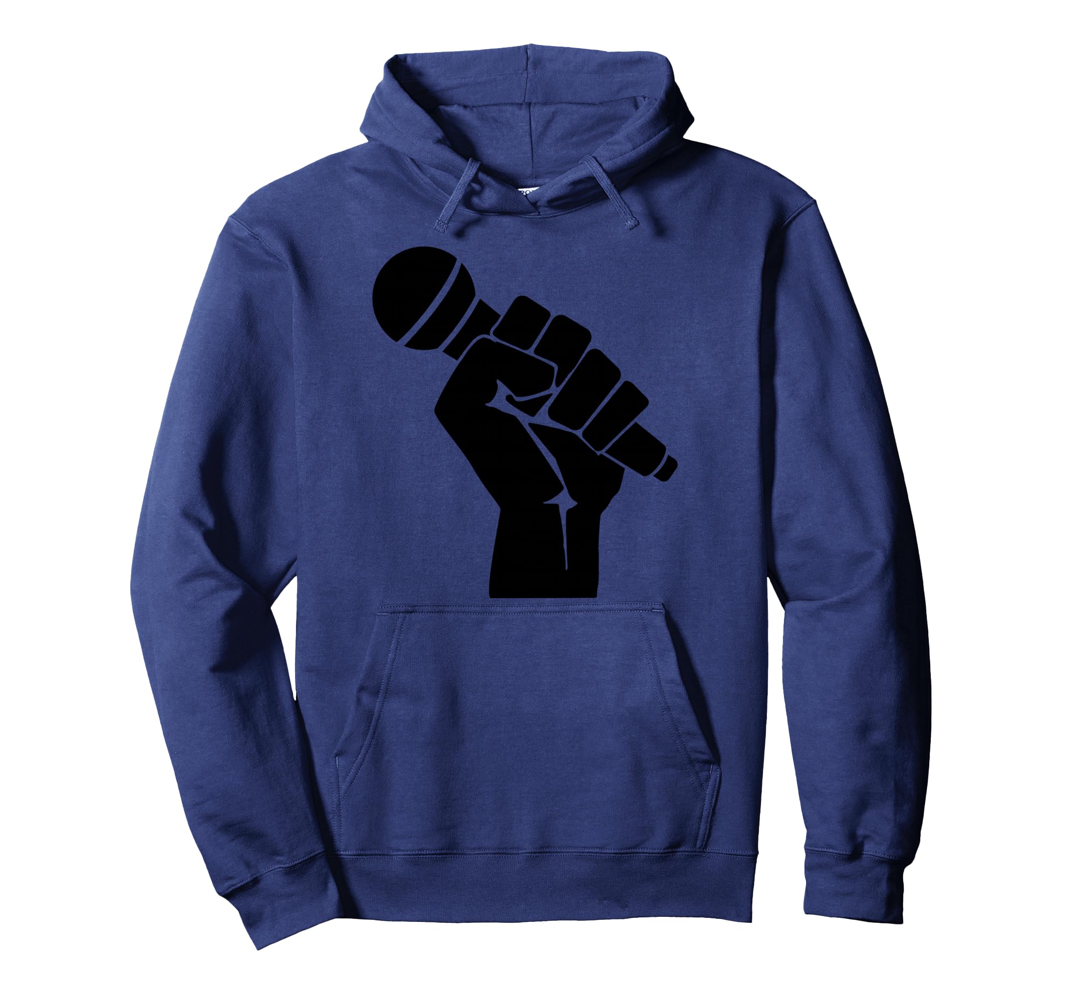 Mic Raise Old School Hip Hop Microphone Hoodie - Graphic Print Men Women - T-Shirt, Sweatshirt, Hoodie