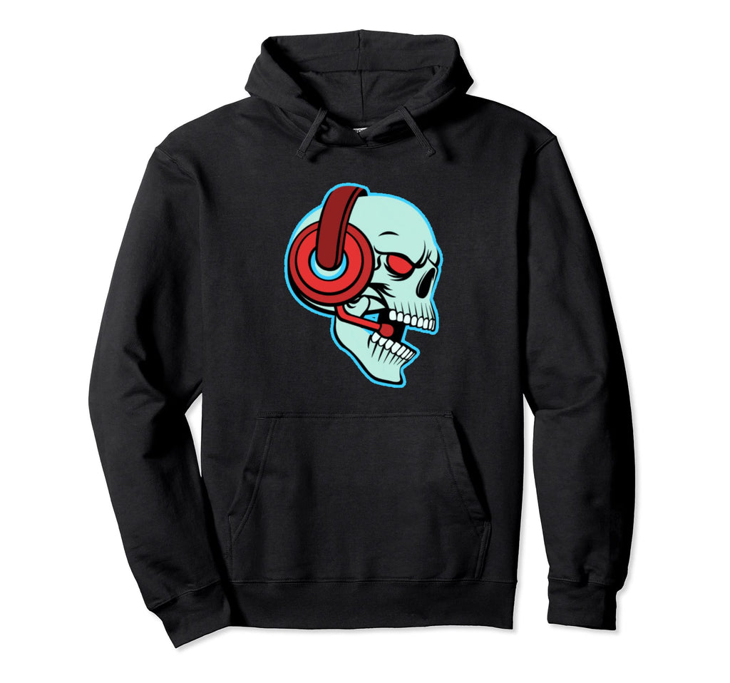Gamer Skull Video Games Gaming Gift Hoodie - Custom Art Print for Adults - T-Shirt, Sweatshirt, Hoodie