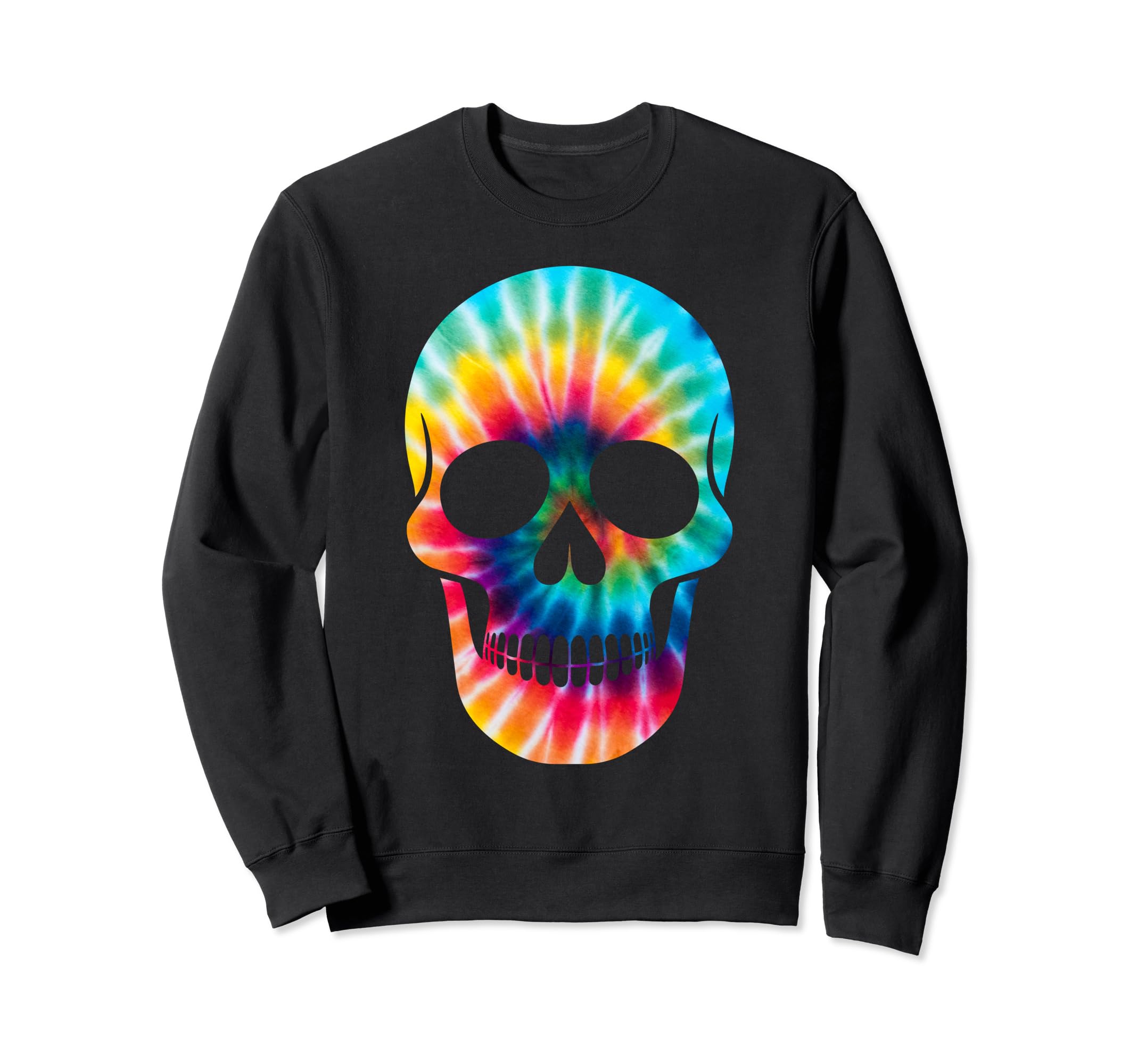 Funny Skull Tie Dye Psychedelic Sweatshirt - Streetwear Style Unisex - T-Shirt, Sweatshirt, Hoodie