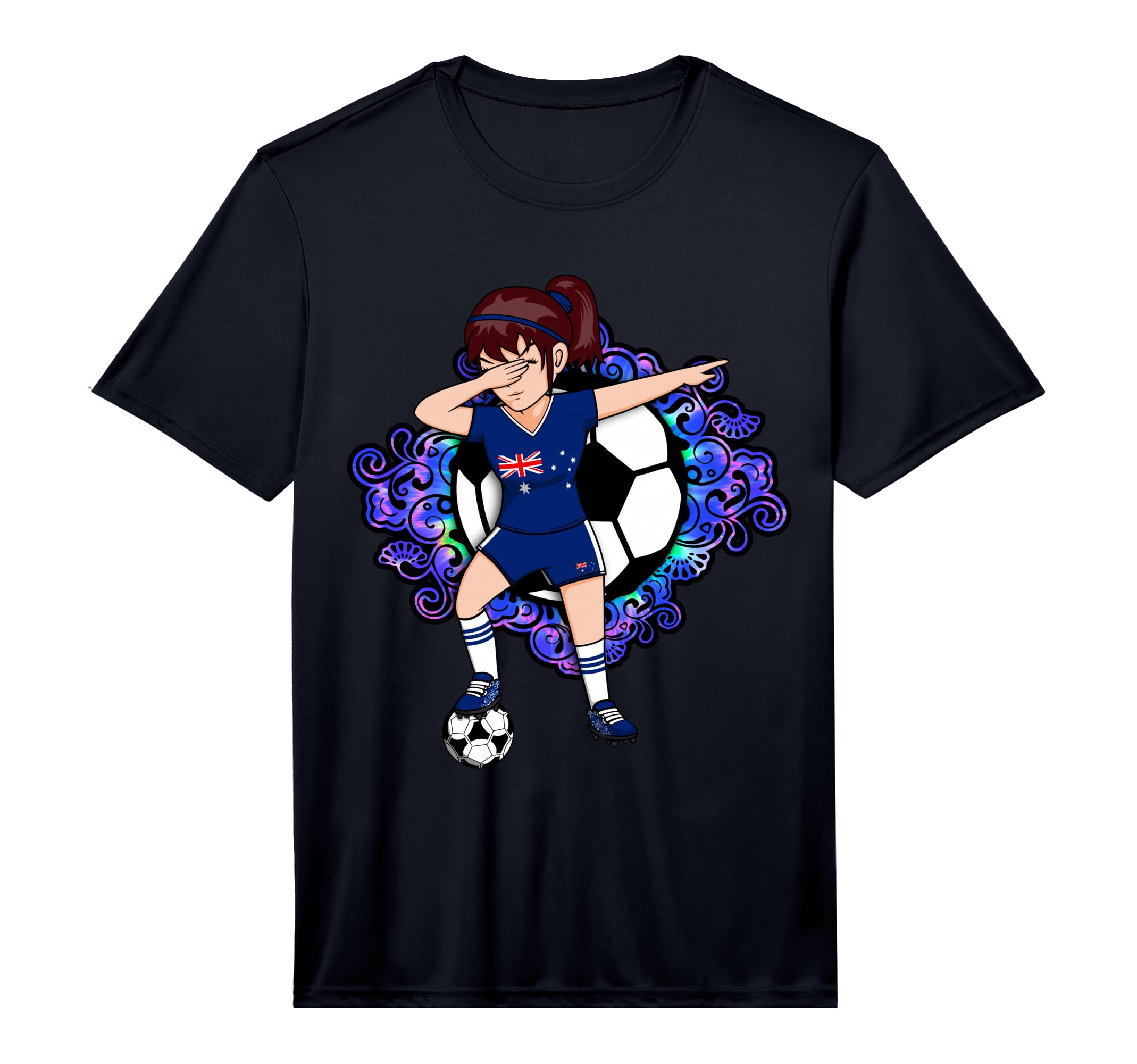 Dabbing Soccer Australia Jersey T-Shirt - Fun Novelty Design for Adults - T-Shirt, Sweatshirt, Hoodie