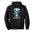 Multnomah Falls Oregon Waterfall Nature Hoodie - Graphic Print for Adults - T-Shirt, Sweatshirt, Hoodie