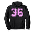 36 Number Thirty Six Sports Varsity Hoodie - Unique Graphic for Adults - T-Shirt, Sweatshirt, Hoodie