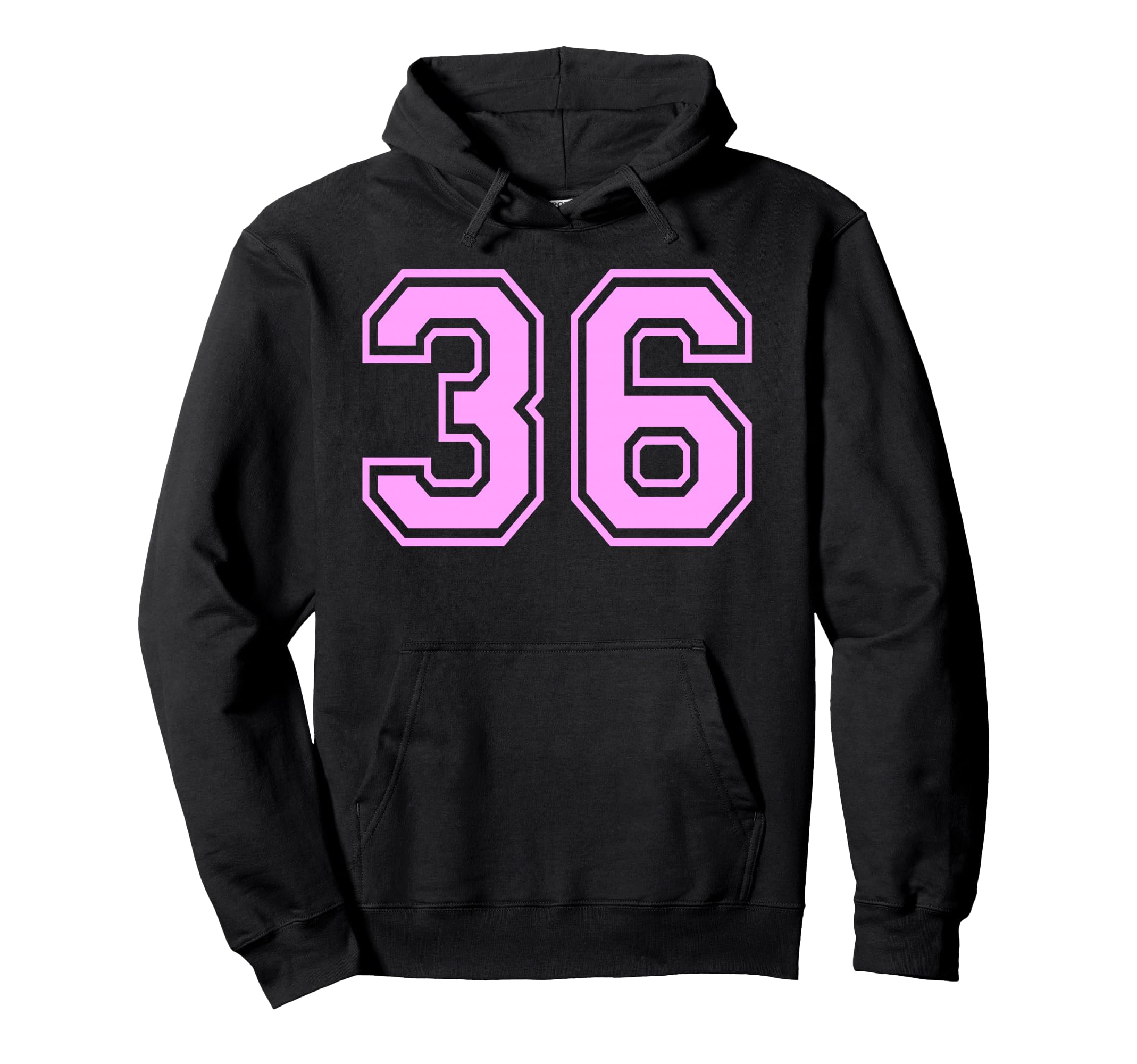 36 Number Thirty Six Sports Varsity Hoodie - Unique Graphic for Adults - T-Shirt, Sweatshirt, Hoodie