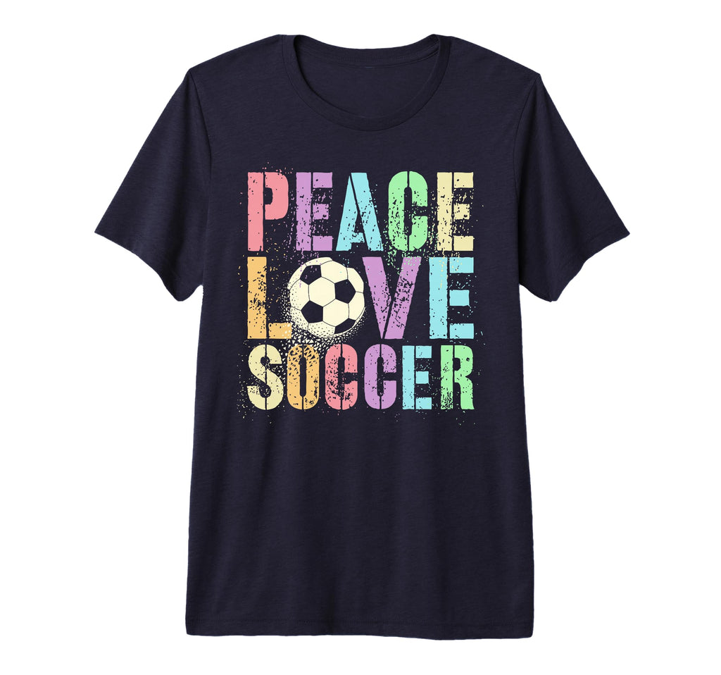 Sassy Peace Love Soccer Score Club Mom T-Shirt - Custom Art Print Unisex - T-Shirt, Sweatshirt, Hoodie
