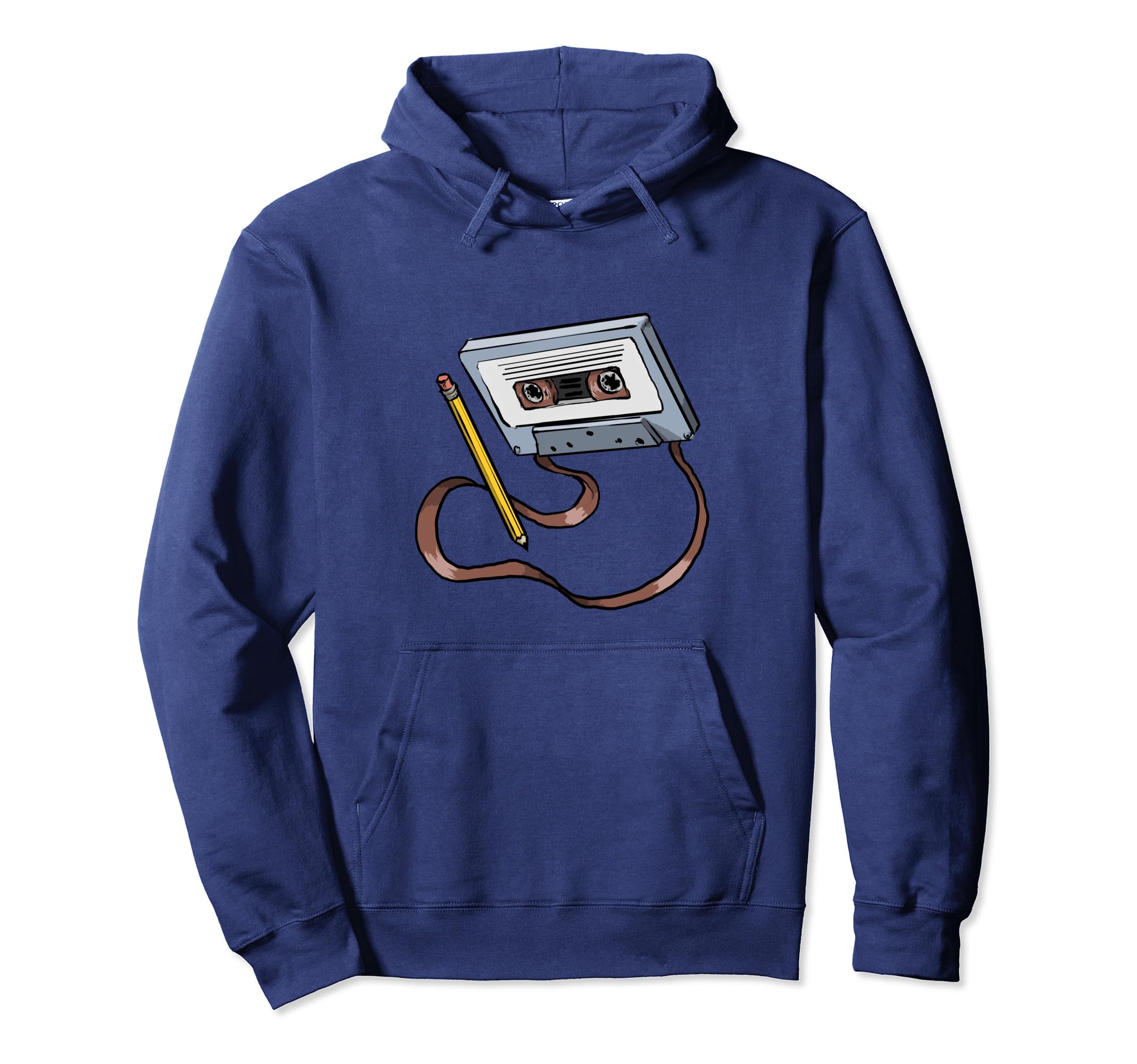 80S Cassette Tape Pencil 1980S Hoodie - Aesthetic Graphic for Adults - T-Shirt, Sweatshirt, Hoodie
