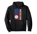Soccer Dad Game Day Soccer Lovers Usa Flag Hoodie - Custom Art Print Unisex - T-Shirt, Sweatshirt, Hoodie