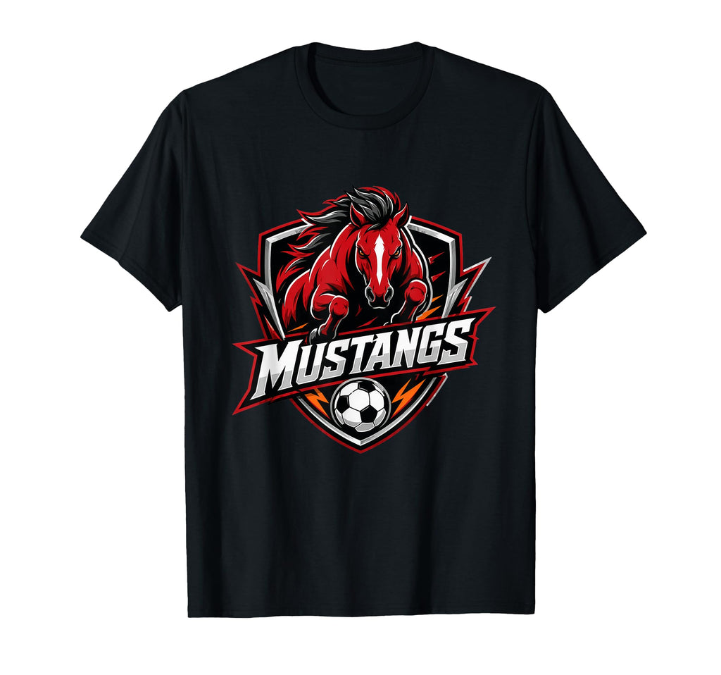 Mustangs Soccer T-Shirt - Minimalist Print Unisex - T-Shirt, Sweatshirt, Hoodie