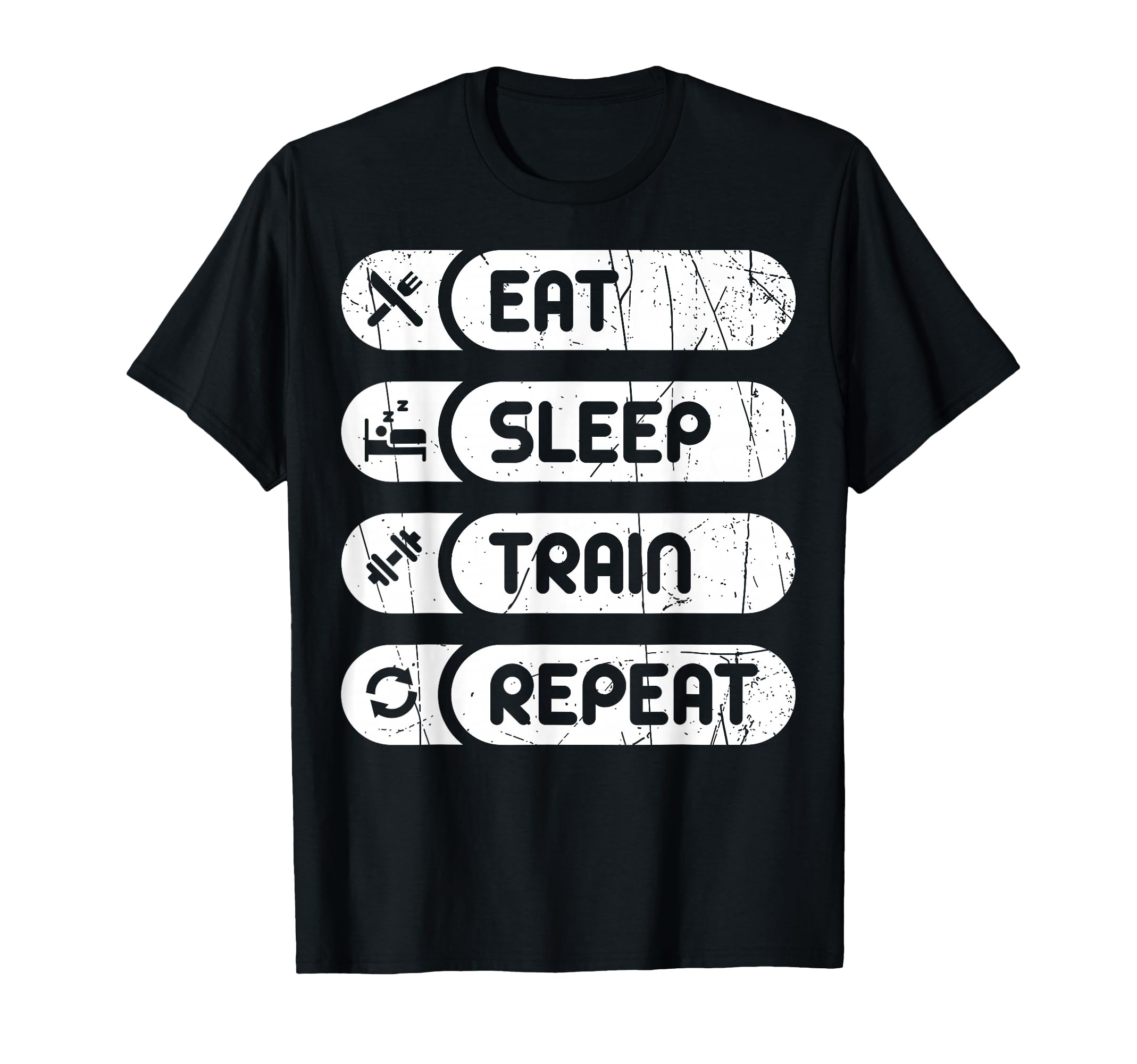 Fitness Enthusiast Eat Sleep Train Sweatshirt - Unique Graphic for Adults - T-Shirt, Sweatshirt, Hoodie