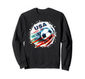 American Flag Soccer Soccer 2024 Sweatshirt - Trendy Graphic for Adults - T-Shirt, Sweatshirt, Hoodie