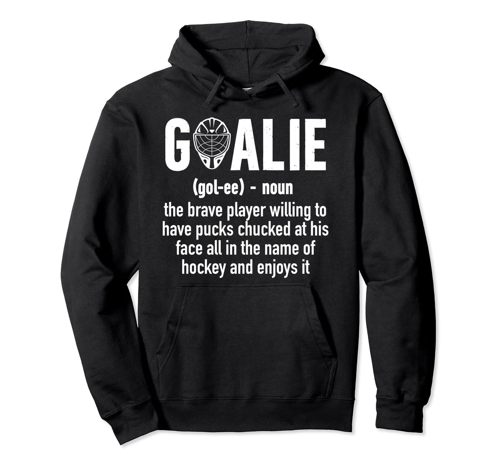 Ice Hockey Goalie Ice Hockey Hoodie - Minimalist Print Men Women - T-Shirt, Sweatshirt, Hoodie