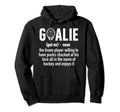 Ice Hockey Goalie Ice Hockey Hoodie - Minimalist Print Men Women - T-Shirt, Sweatshirt, Hoodie