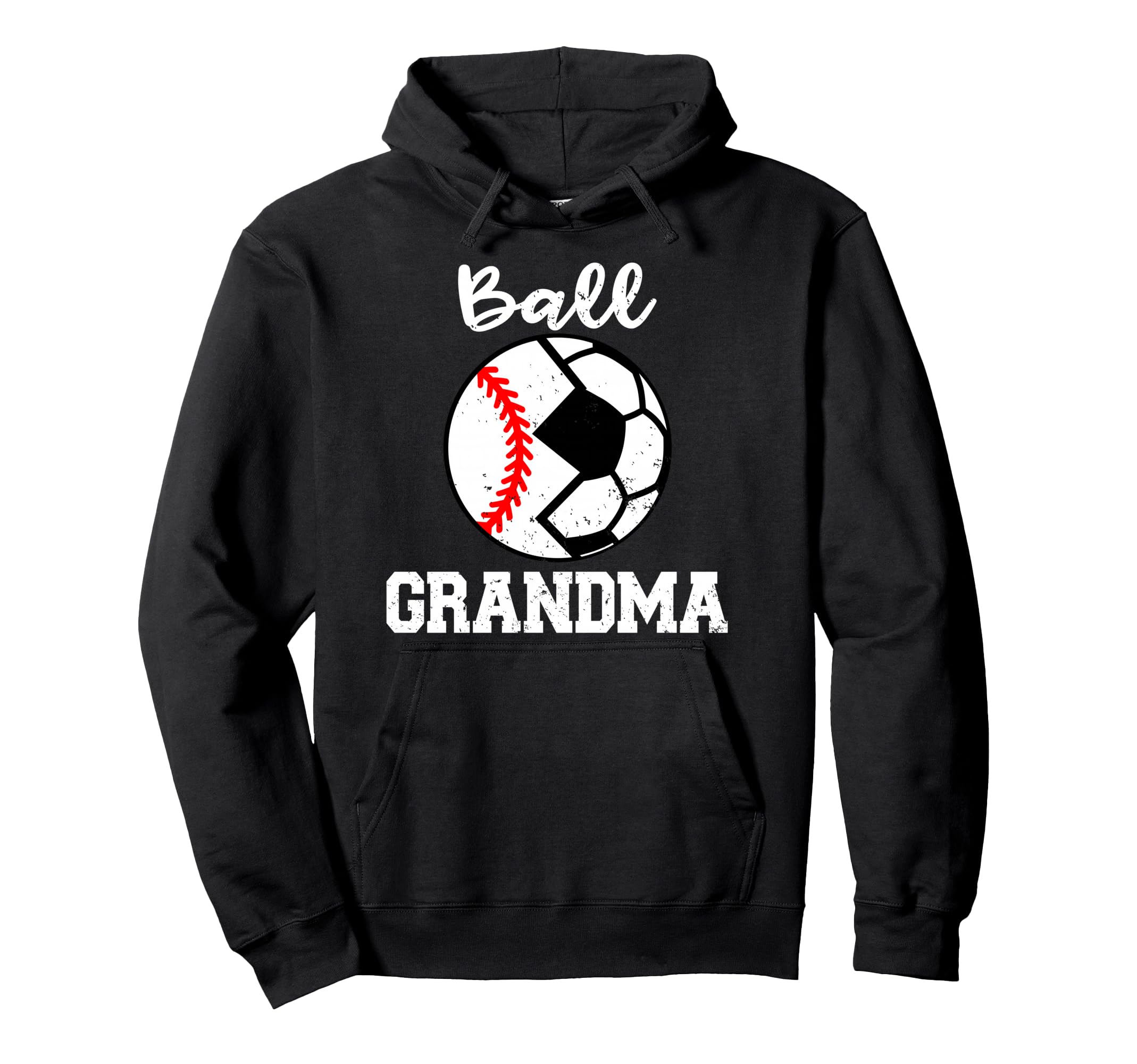 Ball Grandma Funny Soccer Baseball Grandma Hoodie - Custom Art Print Unisex - T-Shirt, Sweatshirt, Hoodie
