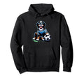 Bernese Mountain Dog Soccer Player Hoodie - Novelty Apparel for Adults - T-Shirt, Sweatshirt, Hoodie