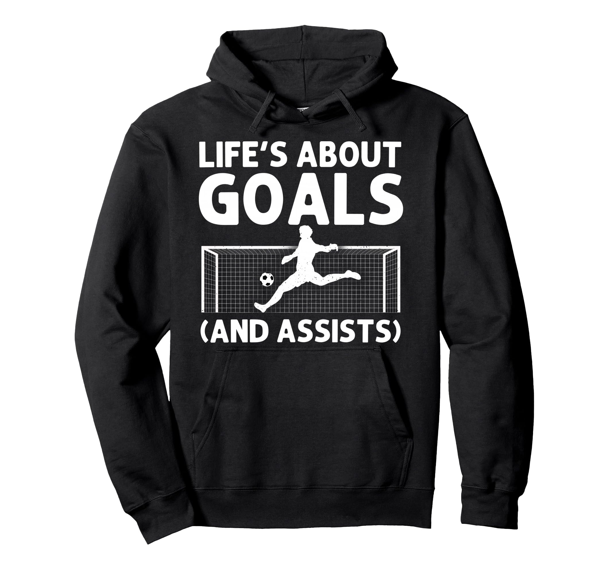 Funny Soccer Art Gag Soccer Player Hoodie - Graphic Print Unisex - T-Shirt, Sweatshirt, Hoodie
