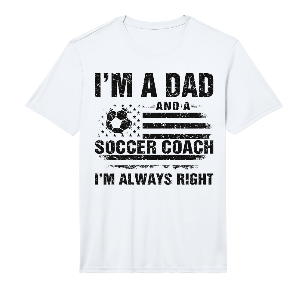 Mens Dad Soccer Coach Funny Fathers Day T-Shirt - Trendy Graphic Unisex - T-Shirt, Sweatshirt, Hoodie