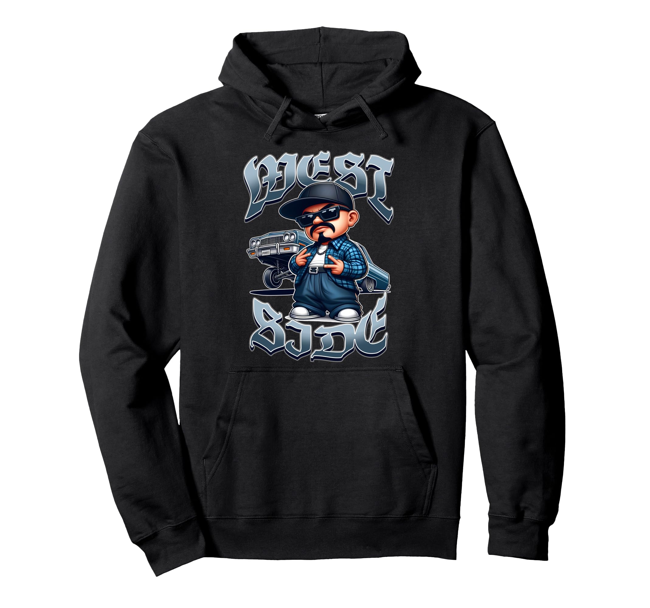 Low Rider Westside Hand Sign Gang Hoodie - Aesthetic Graphic Men Women - T-Shirt, Sweatshirt, Hoodie