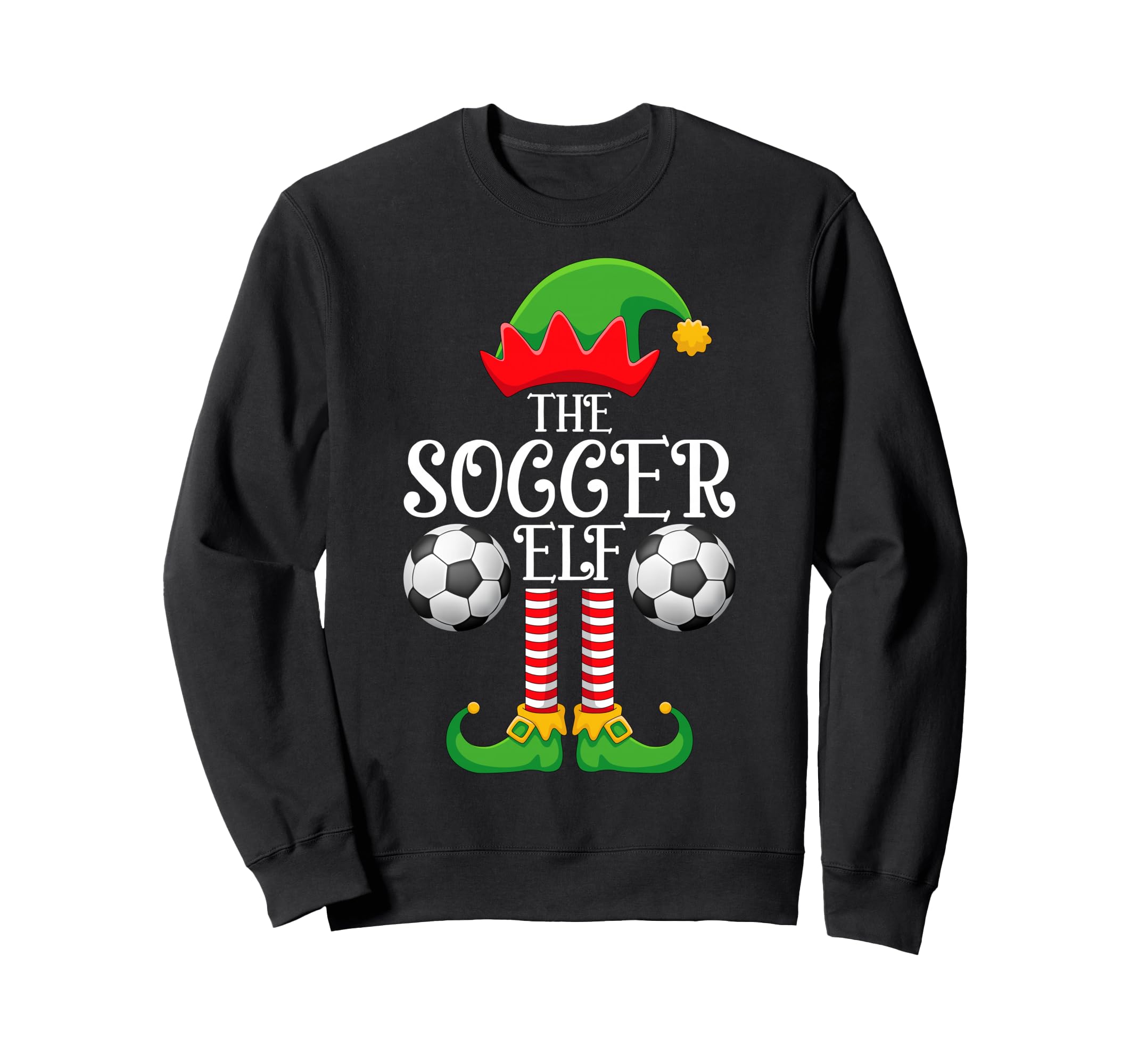 Soccer Elf Family Matching Sweatshirt - Fun Novelty Design for Adults - T-Shirt, Sweatshirt, Hoodie