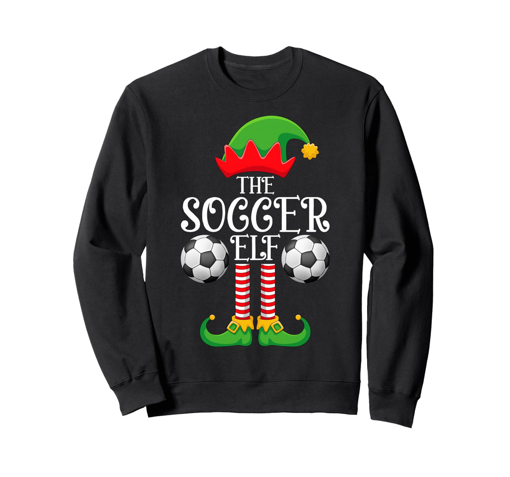 Soccer Elf Family Matching Funny Sweatshirt - Aesthetic Graphic for Adults - T-Shirt, Sweatshirt, Hoodie