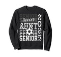 Soccer Senior Aunt Class 2025 Sweatshirt - Minimalist Print Men Women - T-Shirt, Sweatshirt, Hoodie