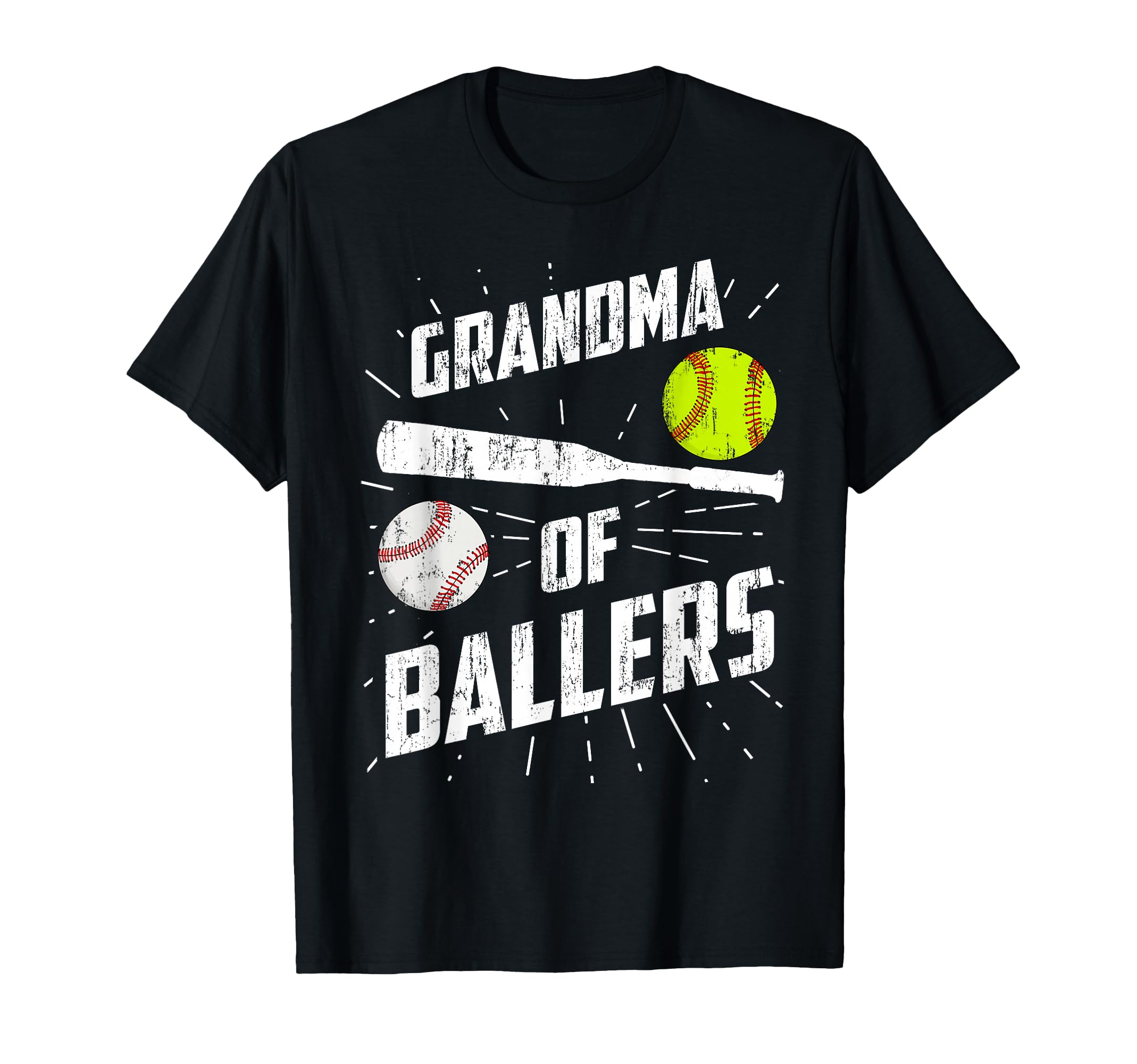 Grandma Ballers Funny Baseball T-Shirt - Unique Graphic for Adults - T-Shirt, Sweatshirt, Hoodie