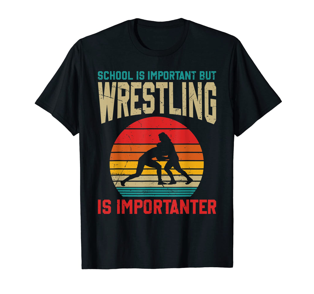 School Is Important Funny Wrestling Polo T-Shirt - Unique Graphic Men Women - T-Shirt, Sweatshirt, Hoodie