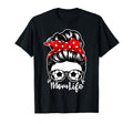 Mom Life Messy Bun Hair Soccer Player T-Shirt - Unique Graphic Men Women - T-Shirt, Sweatshirt, Hoodie