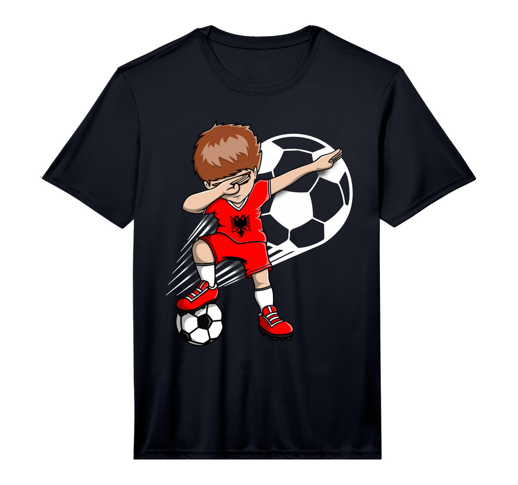 Dabbing Soccer Albania Jersey T-Shirt - Minimalist Print Men Women - T-Shirt, Sweatshirt, Hoodie
