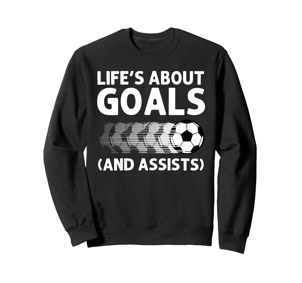 Funny Soccer Art Gag Soccer Sweatshirt - Fun Novelty Design for Adults - T-Shirt, Sweatshirt, Hoodie