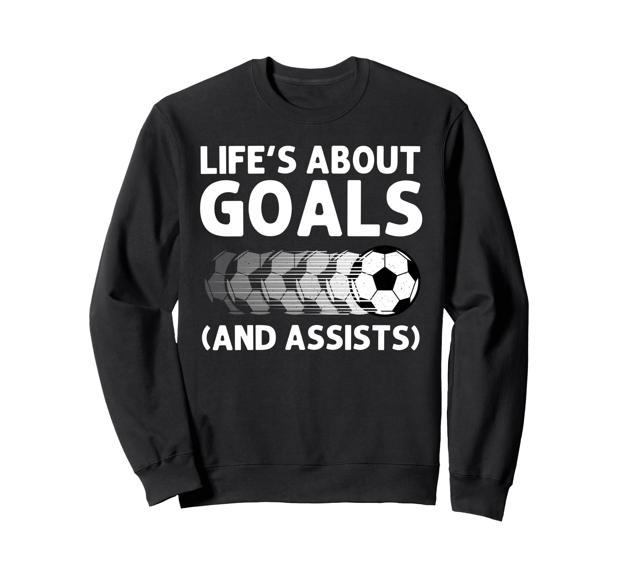Funny Soccer Art Gag Soccer Sweatshirt - Fun Novelty Design for Adults - T-Shirt, Sweatshirt, Hoodie