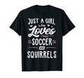 Just Who Loves Soccer And Squirrels Gift T-Shirt - Custom Art Print Unisex - T-Shirt, Sweatshirt, Hoodie