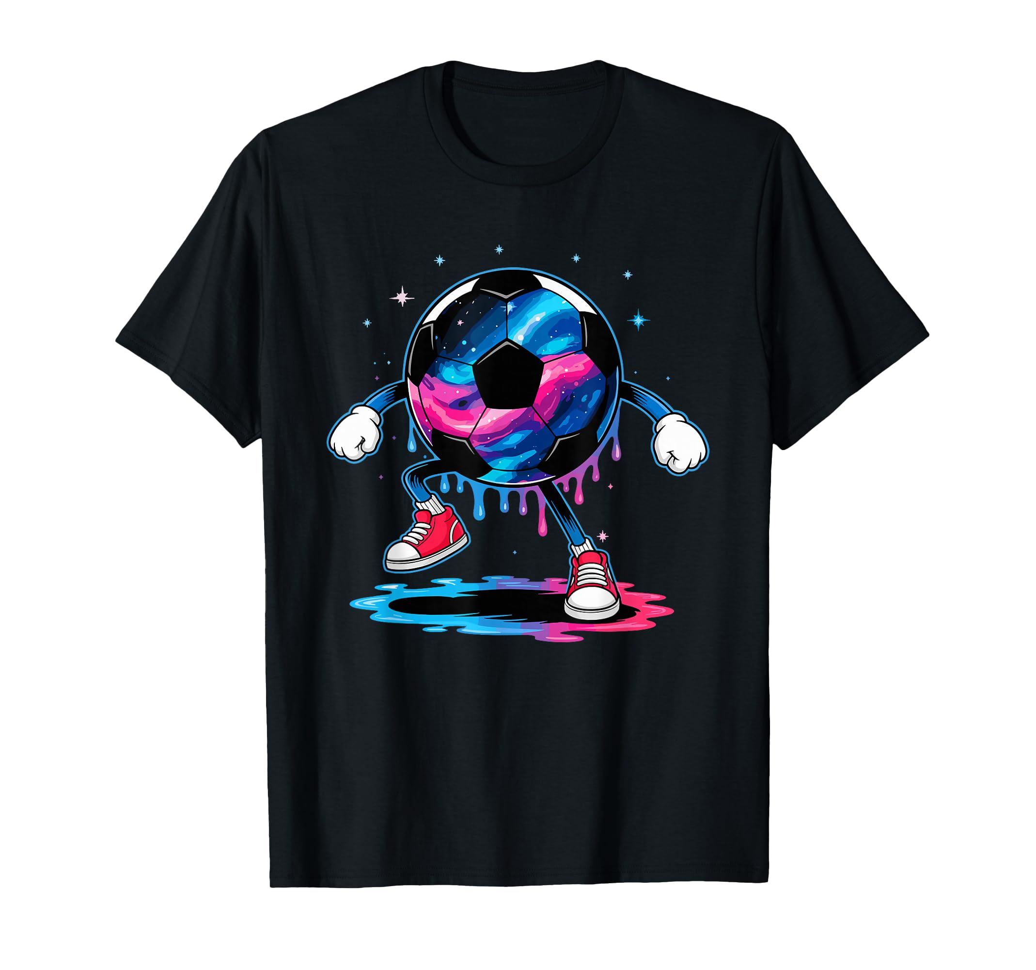 Soccer Ball Dripping Street T-Shirt - Streetwear Style for Adults - T-Shirt, Sweatshirt, Hoodie
