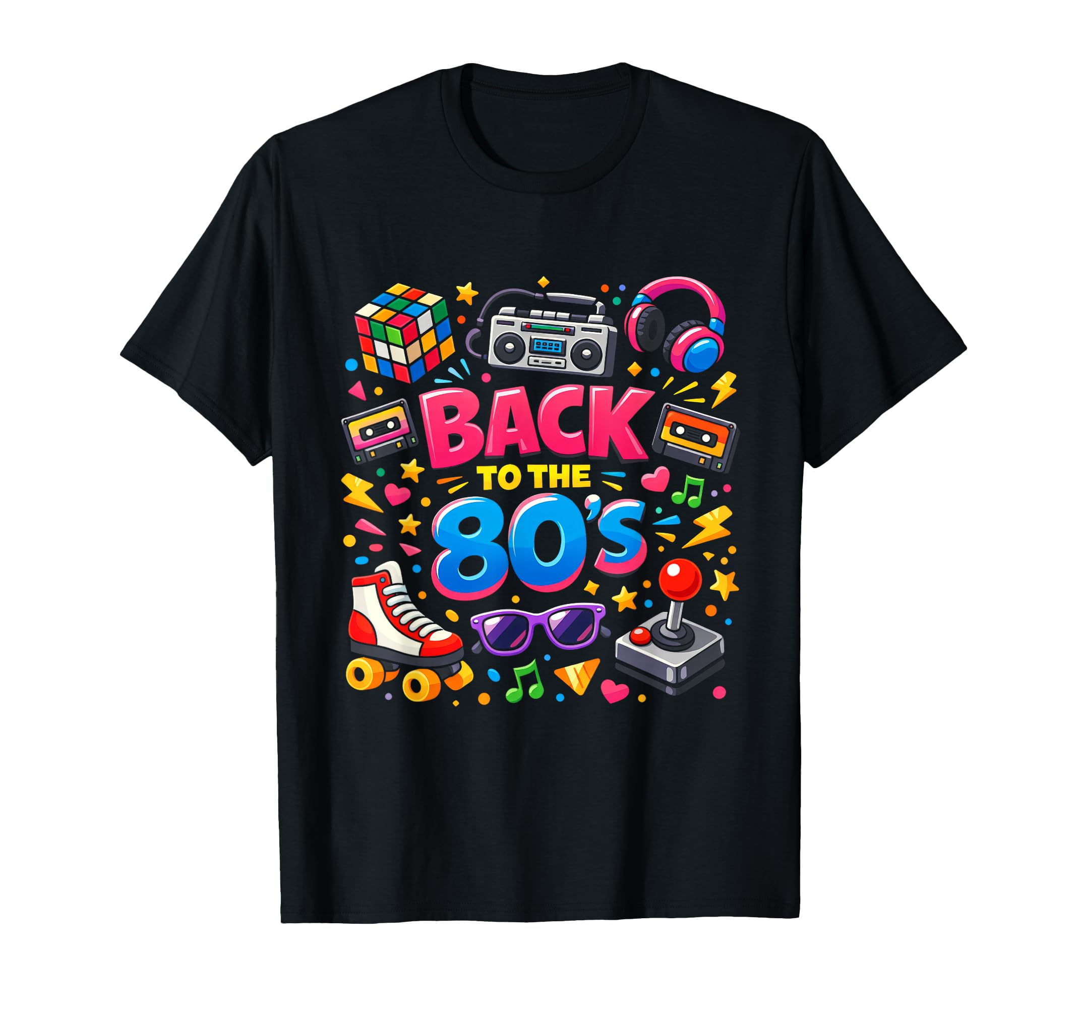Fun Back To 80S 80S Party Throwback T-Shirt - Graphic Print Men Women - T-Shirt, Sweatshirt, Hoodie
