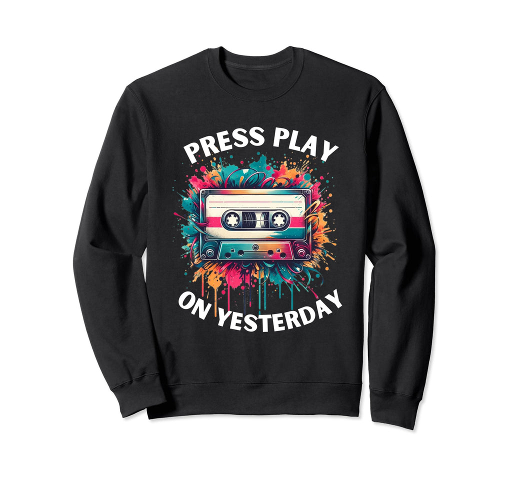 Water Color Cassette Tape Music Sweatshirt - Aesthetic Graphic Men Women - T-Shirt, Sweatshirt, Hoodie