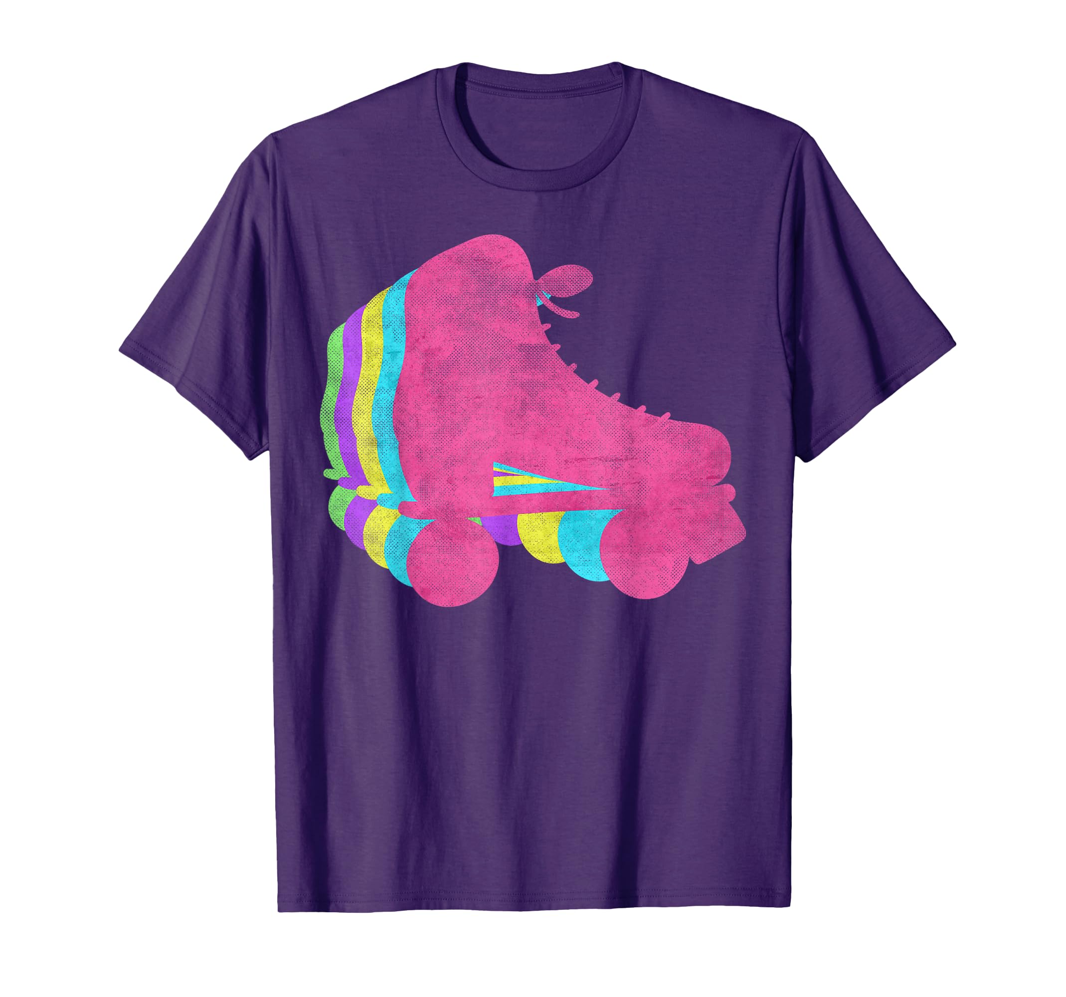 Rollerskates 80S Colors 1980S T-Shirt - Minimalist Print for Adults - T-Shirt, Sweatshirt, Hoodie