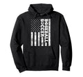 American Distressed Flag Funny Soccer Hoodie - Graphic Print Unisex - T-Shirt, Sweatshirt, Hoodie