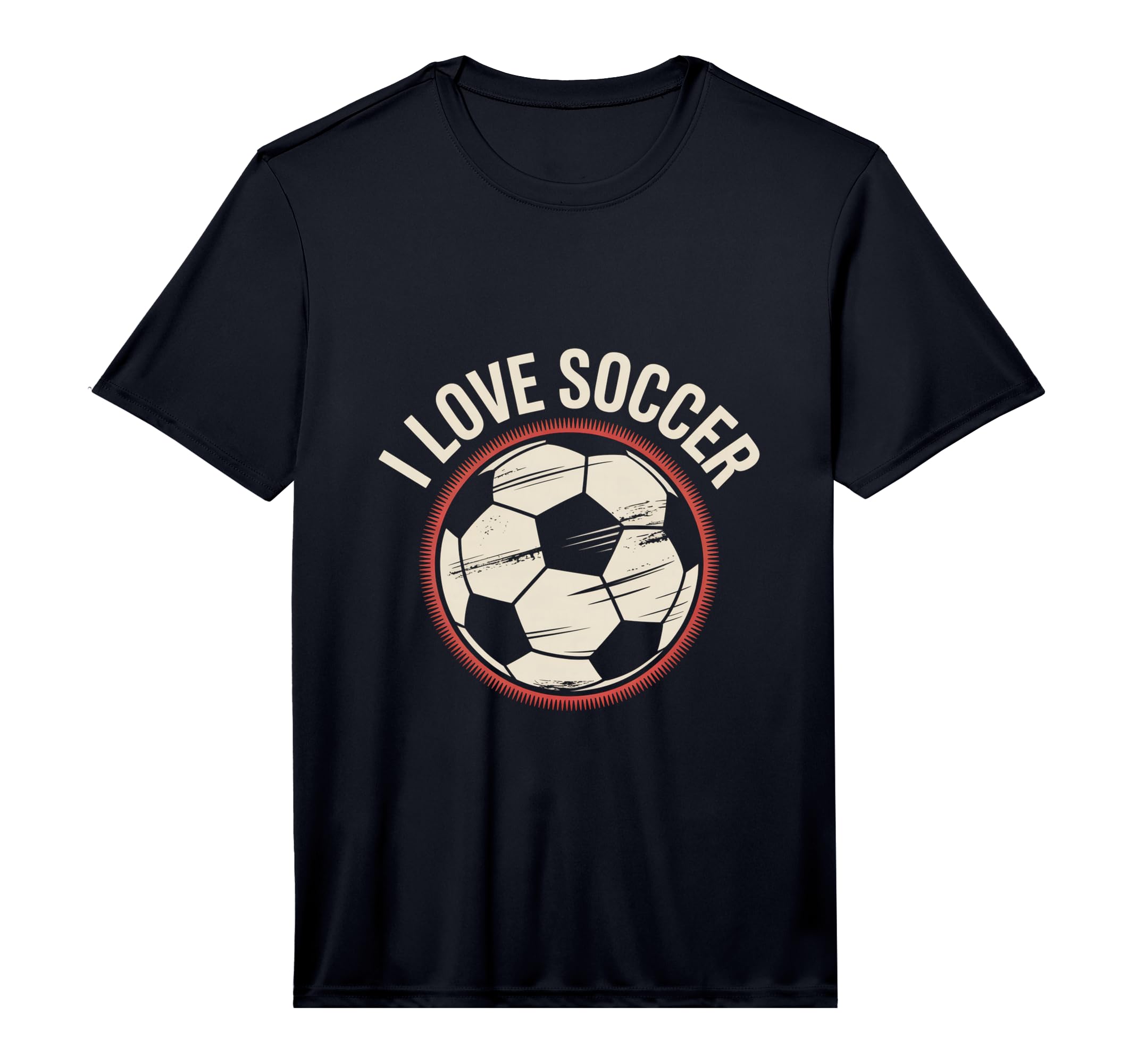 Mens I Love Soccer Football T-Shirt - Casual Everyday Wear Men Women - T-Shirt, Sweatshirt, Hoodie
