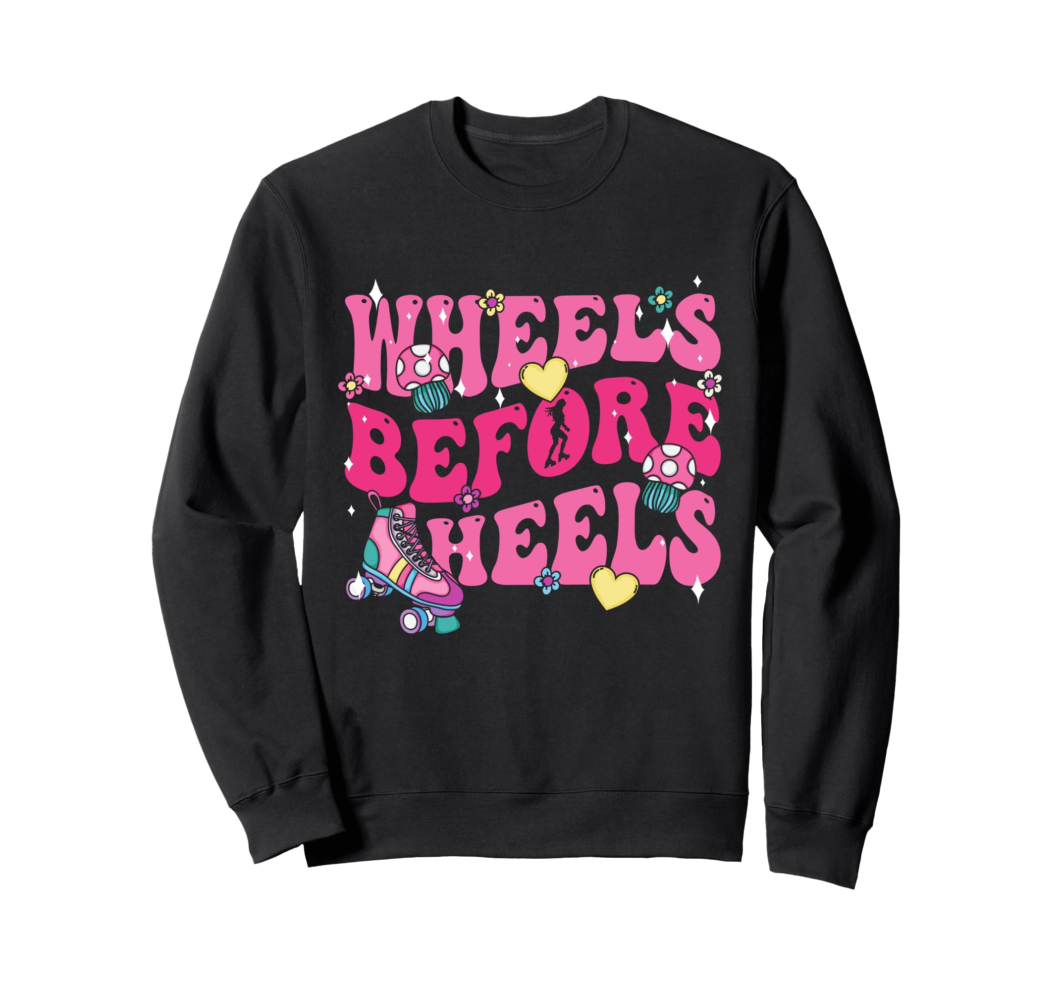 Roller Skate Roller Skating Wheels Sweatshirt - Unique Graphic Unisex - T-Shirt, Sweatshirt, Hoodie