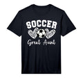 Soccer Great Aunt Matching Family T-Shirt - Graphic Print for Adults - T-Shirt, Sweatshirt, Hoodie