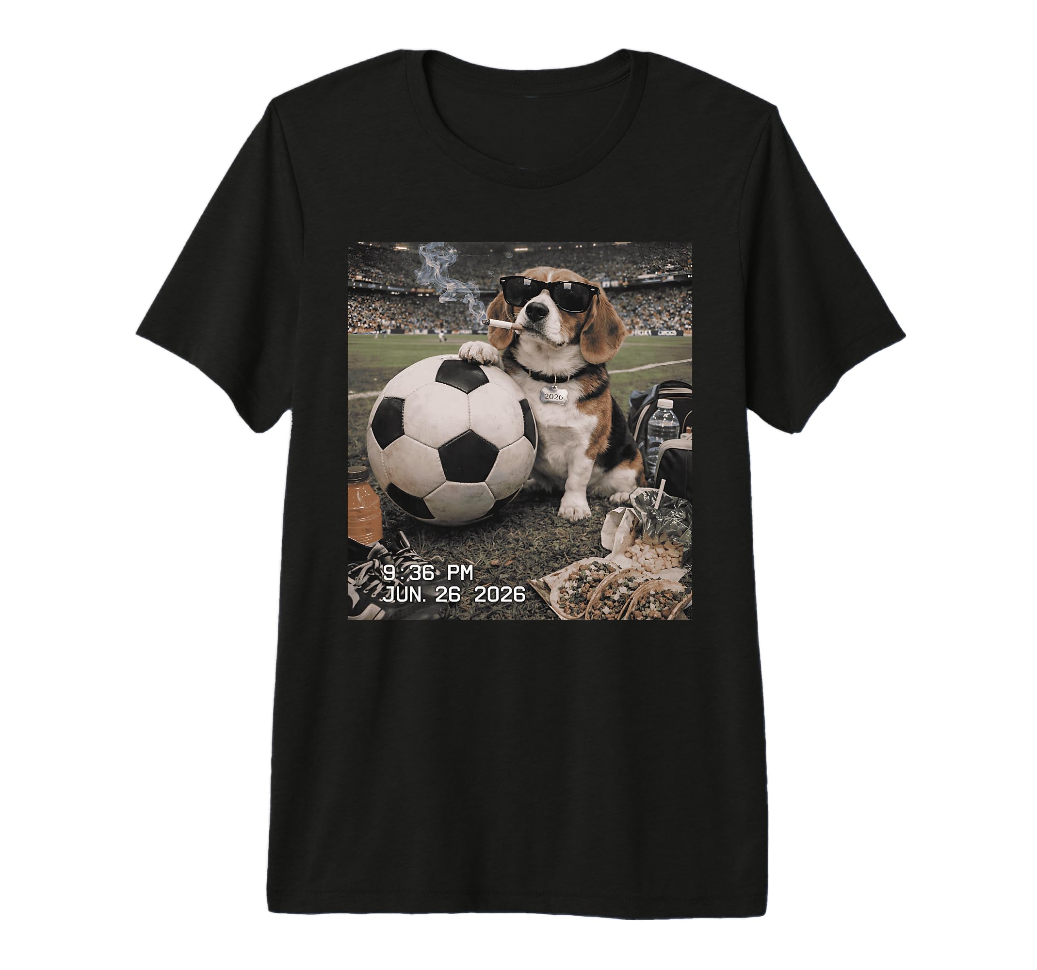 Beagle Dog Sunglasses Soccer Fan T-Shirt - Fun Novelty Design Men Women - T-Shirt, Sweatshirt, Hoodie
